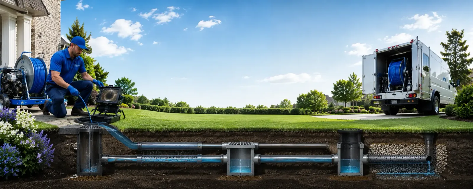 Outdoor drain cleaning information for Farmington, WV